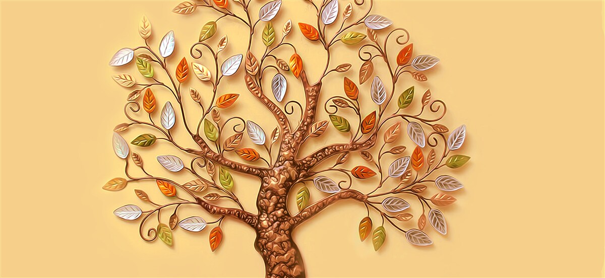 Fototapet lemn de metal pe un fundal maro