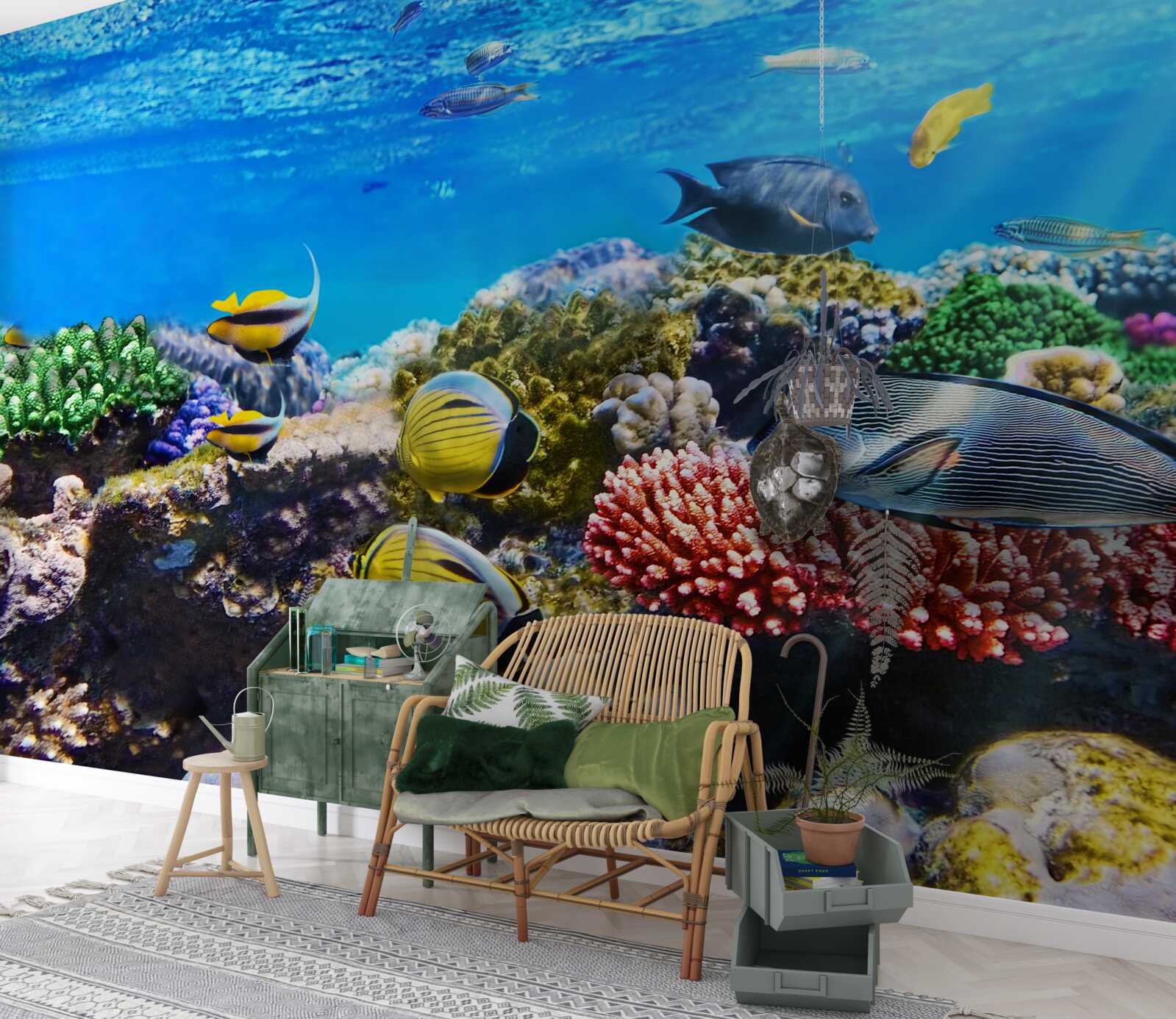 Fototapet lumea minunată a peștilor subacvatici