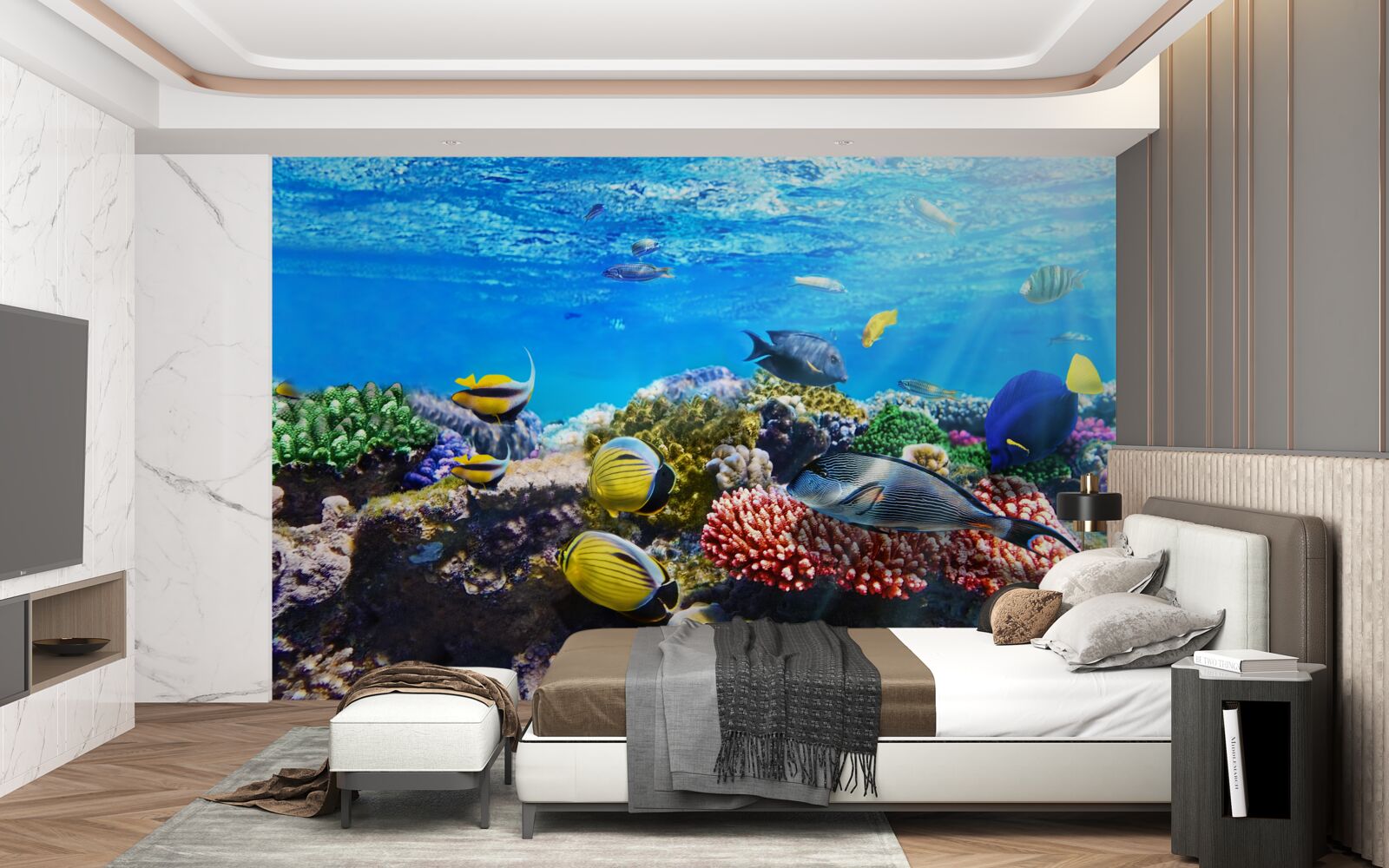 Fototapet lumea minunată a peștilor subacvatici