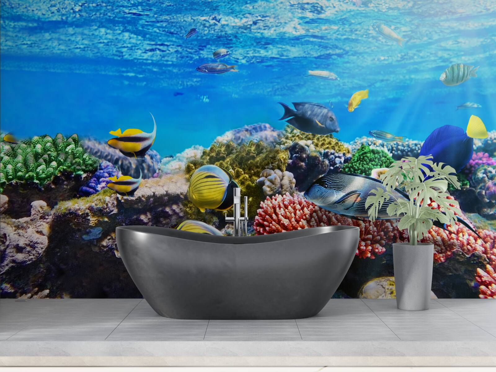 Fototapet lumea minunată a peștilor subacvatici