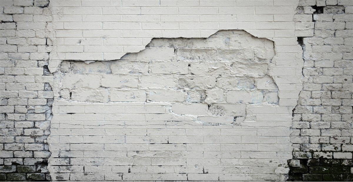 Fototapet piatră gri și zid de cărămidă