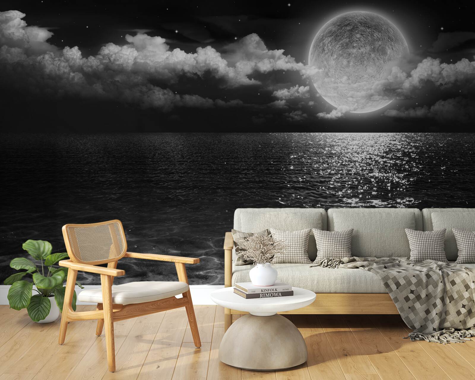 Fototapet țărm calm noaptea