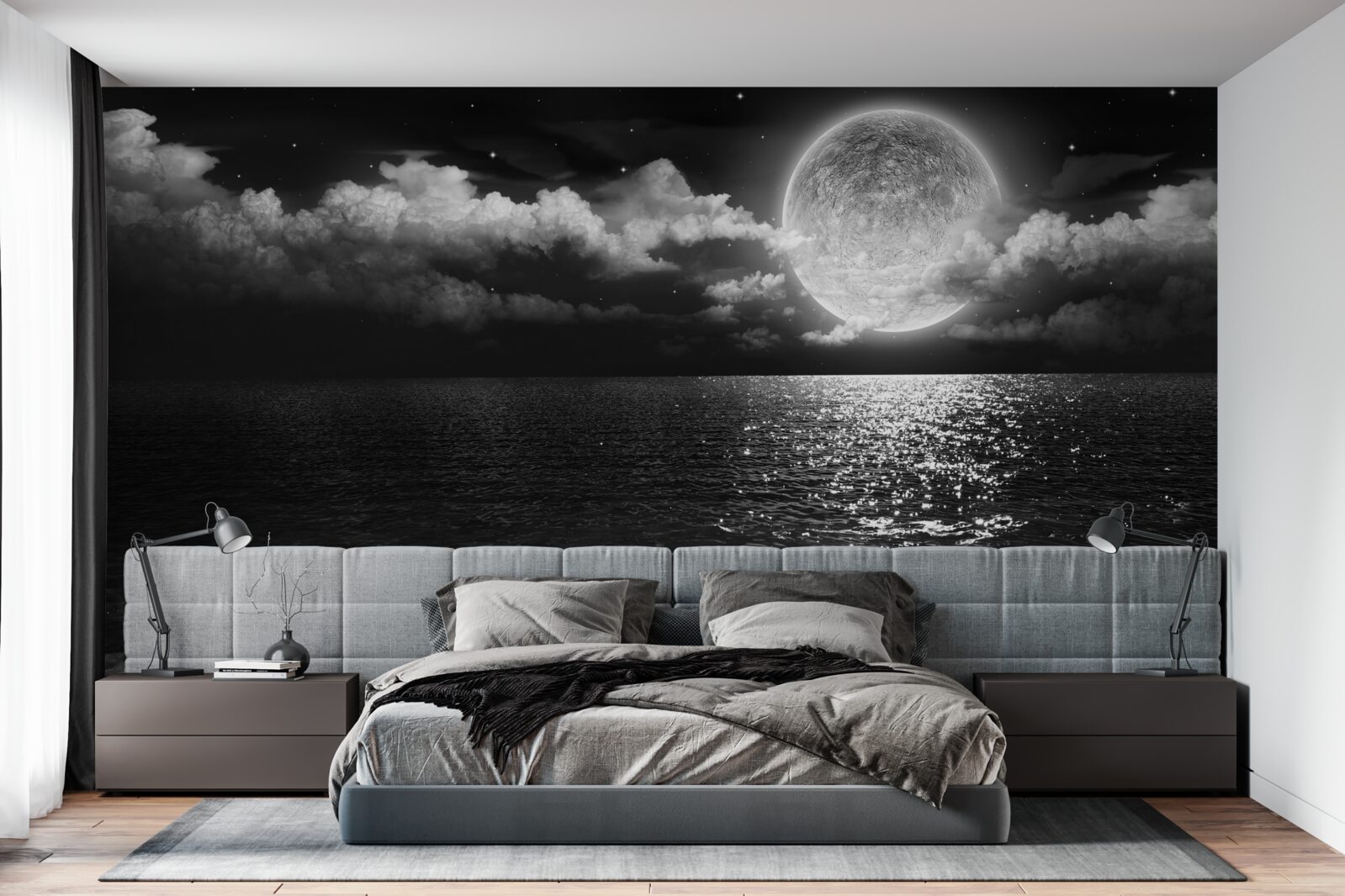 Fototapet țărm calm noaptea