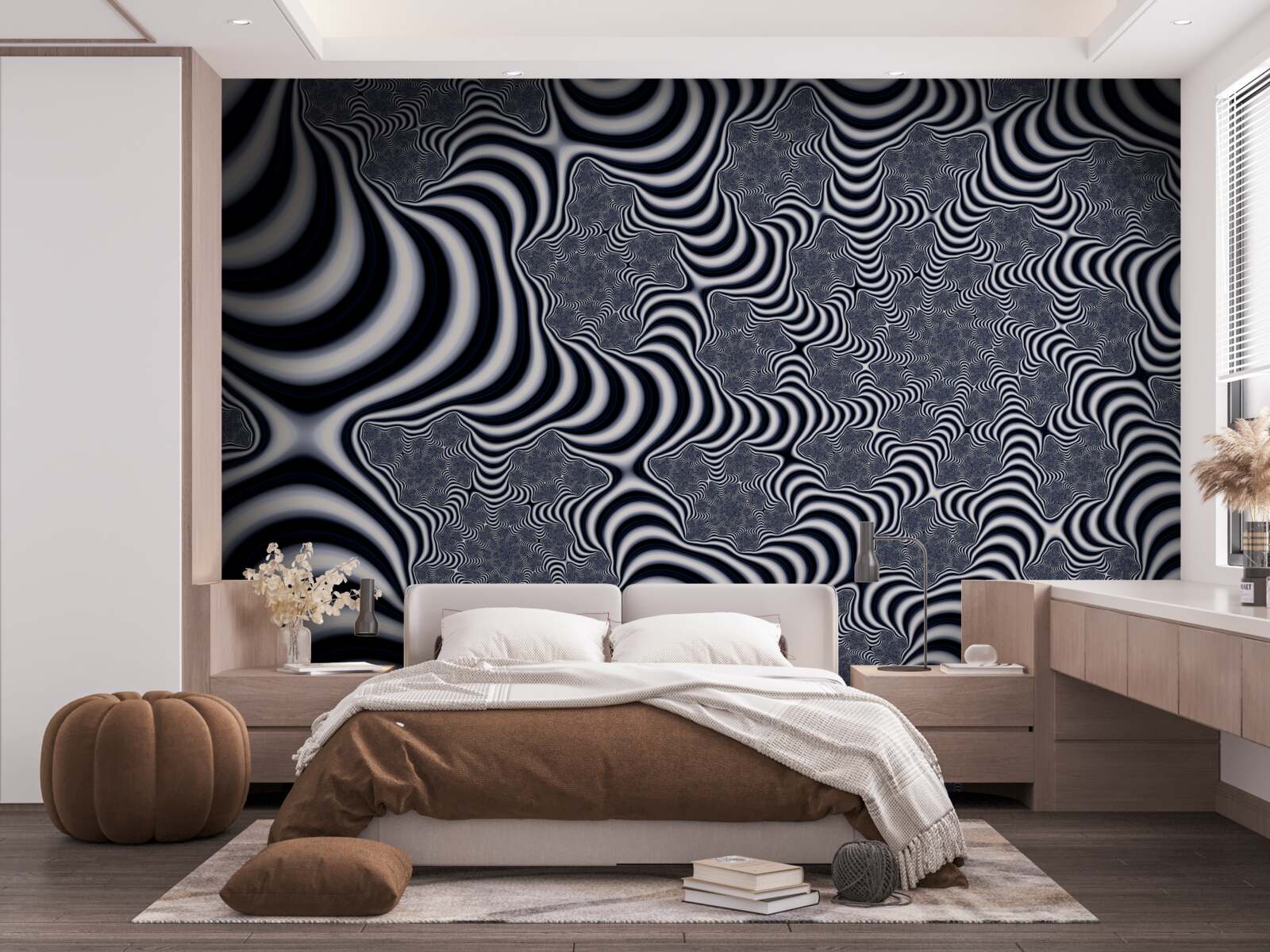 Fototapet tuburi cu curele care se întind pe o anumită distanță