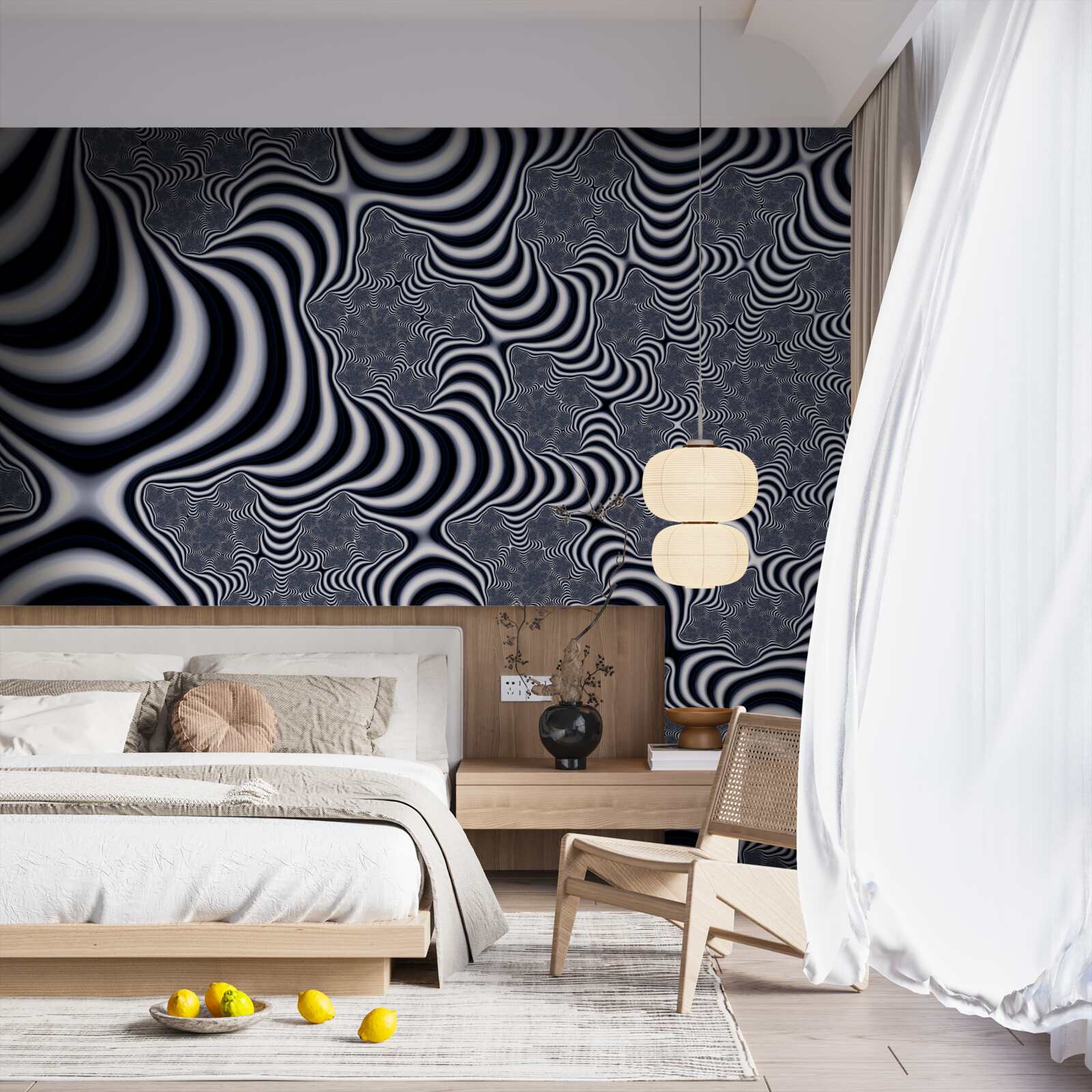 Fototapet tuburi cu curele care se întind pe o anumită distanță