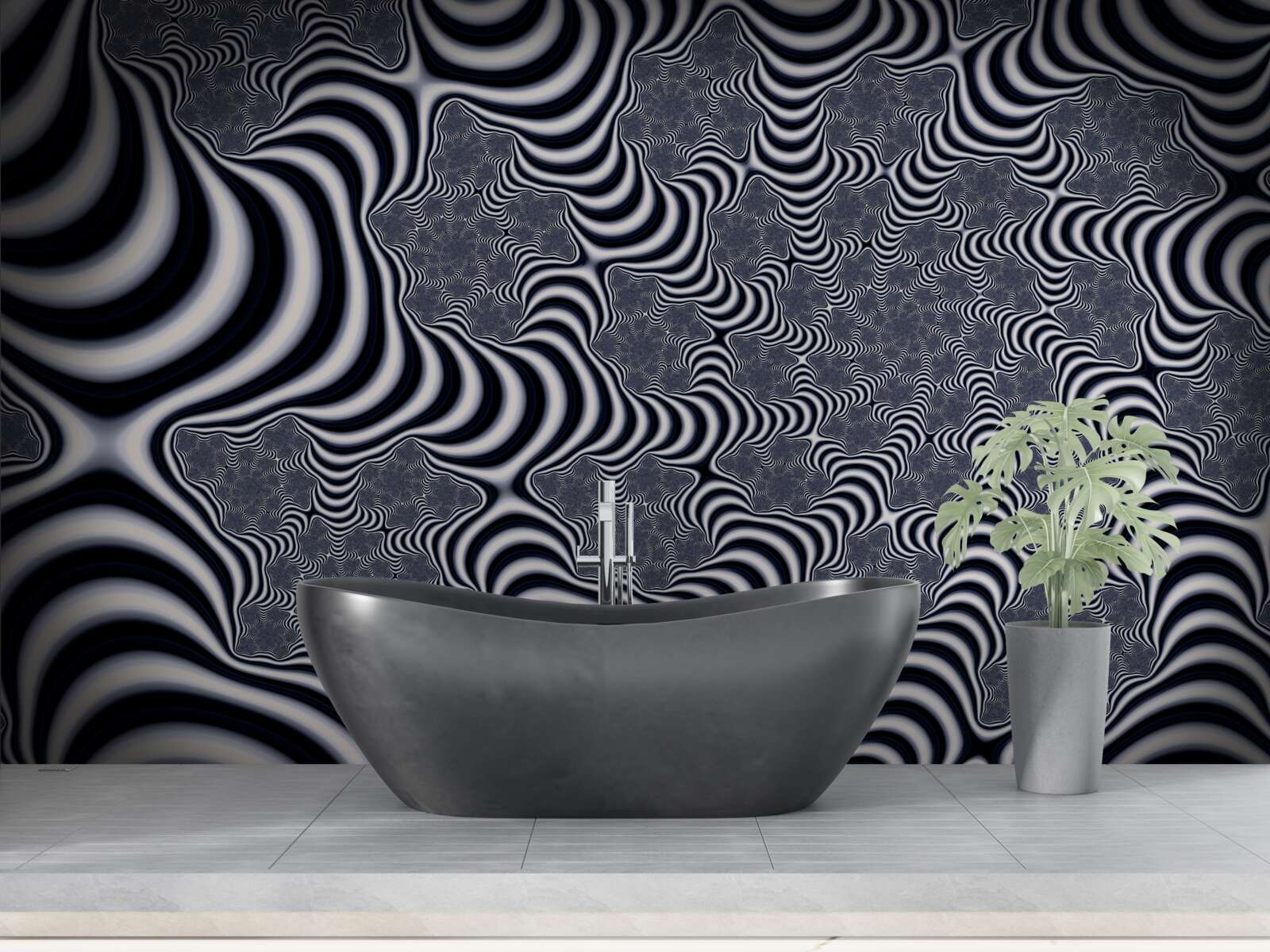 Fototapet tuburi cu curele care se întind pe o anumită distanță