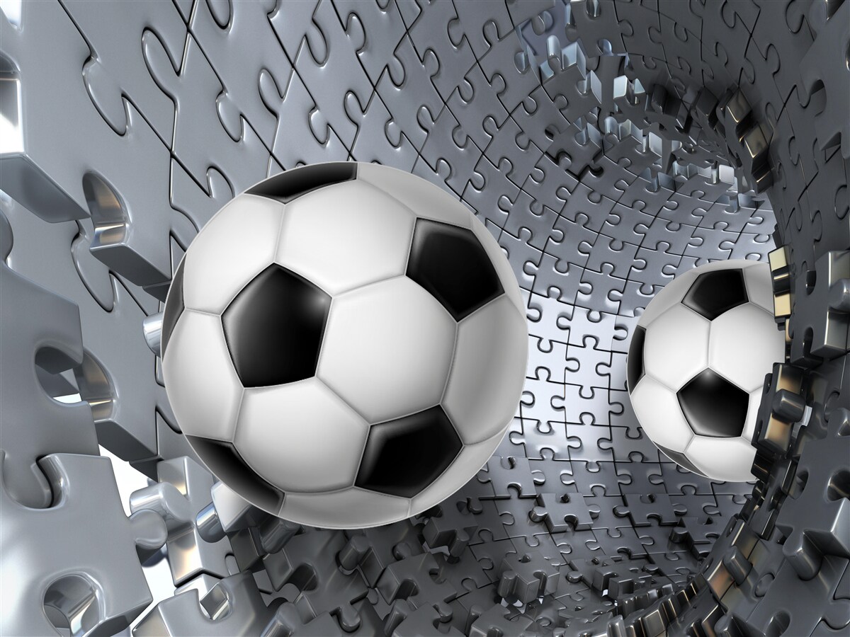 Fototapet bile și puzzle-uri