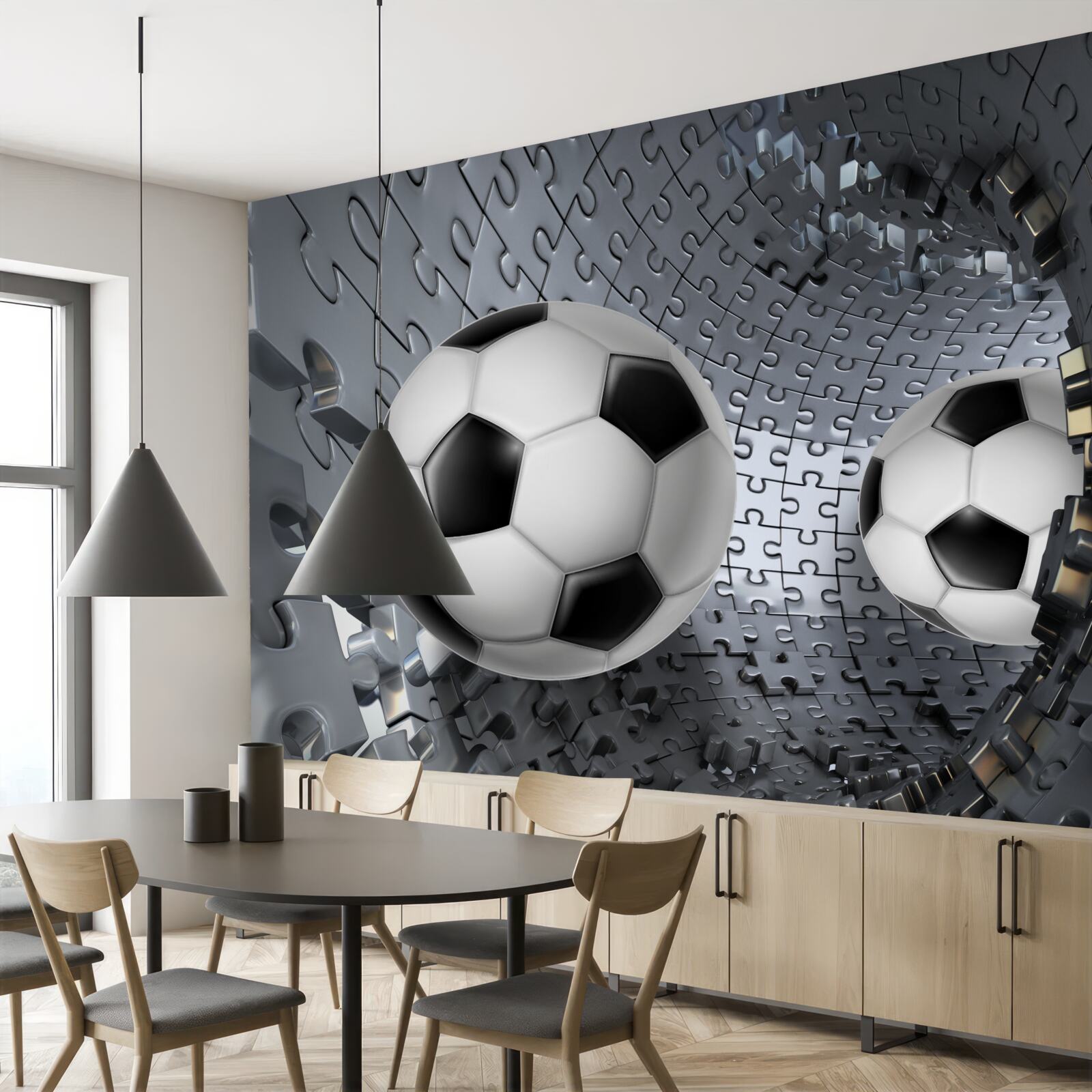 Fototapet bile și puzzle-uri