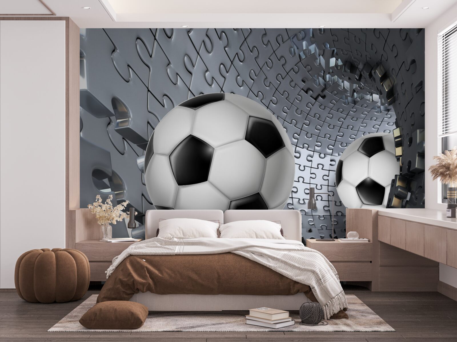 Fototapet bile și puzzle-uri