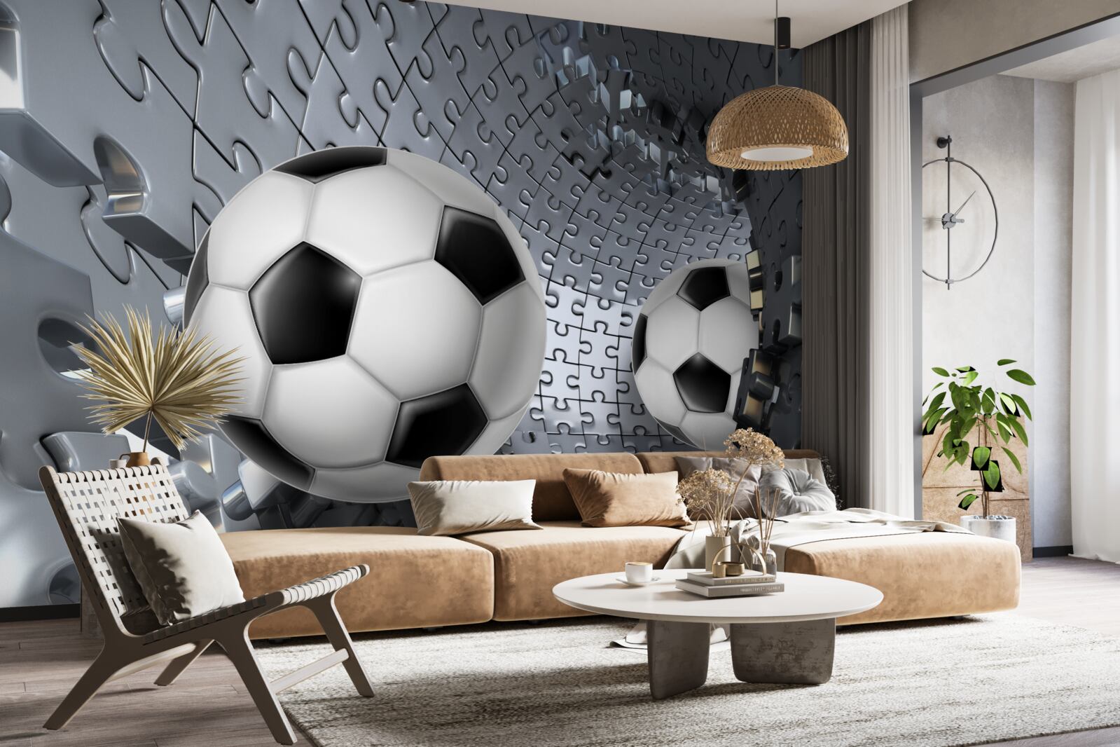 Fototapet bile și puzzle-uri