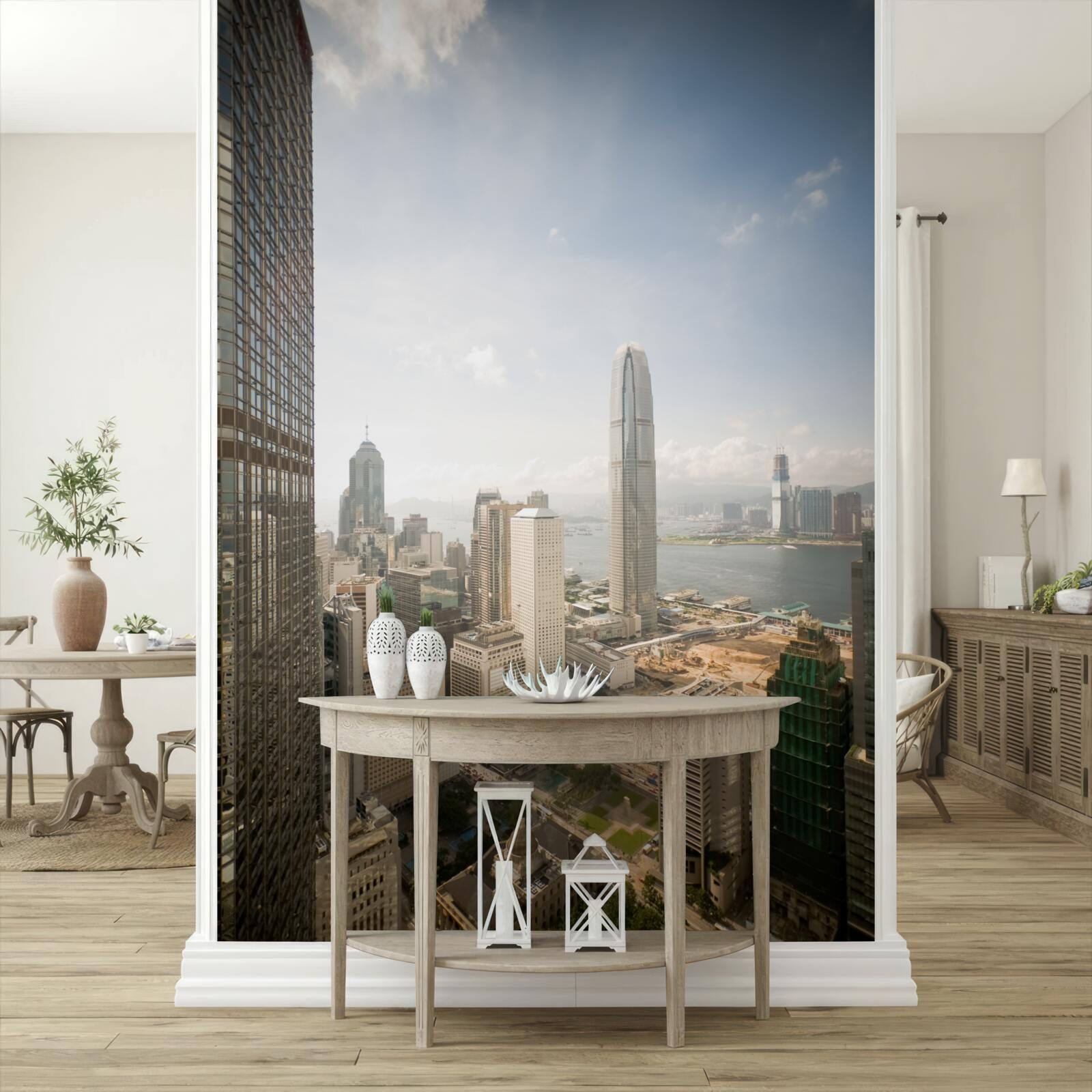 Fototapet o excelentă imagine de ansamblu a orașului modern