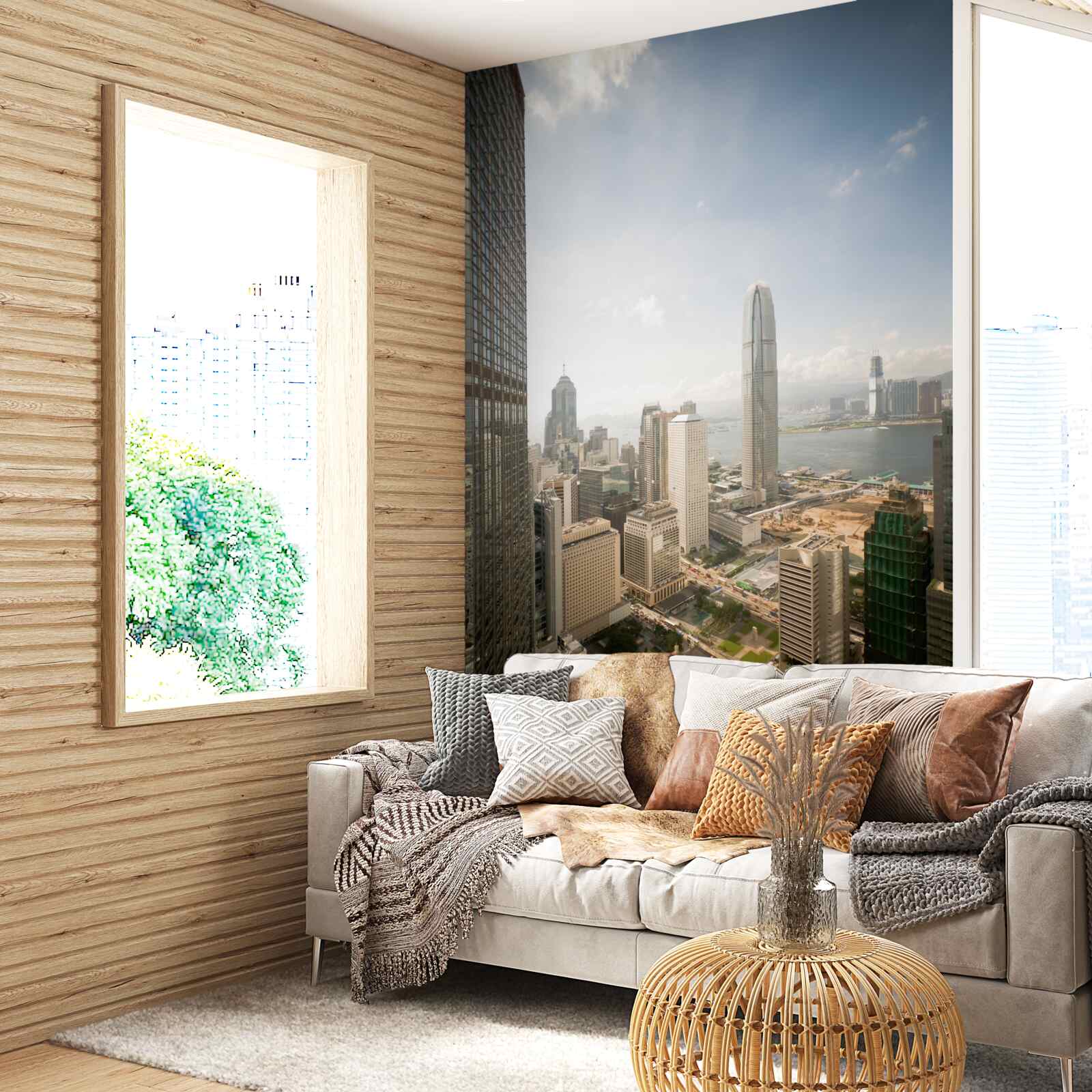 Fototapet o excelentă imagine de ansamblu a orașului modern