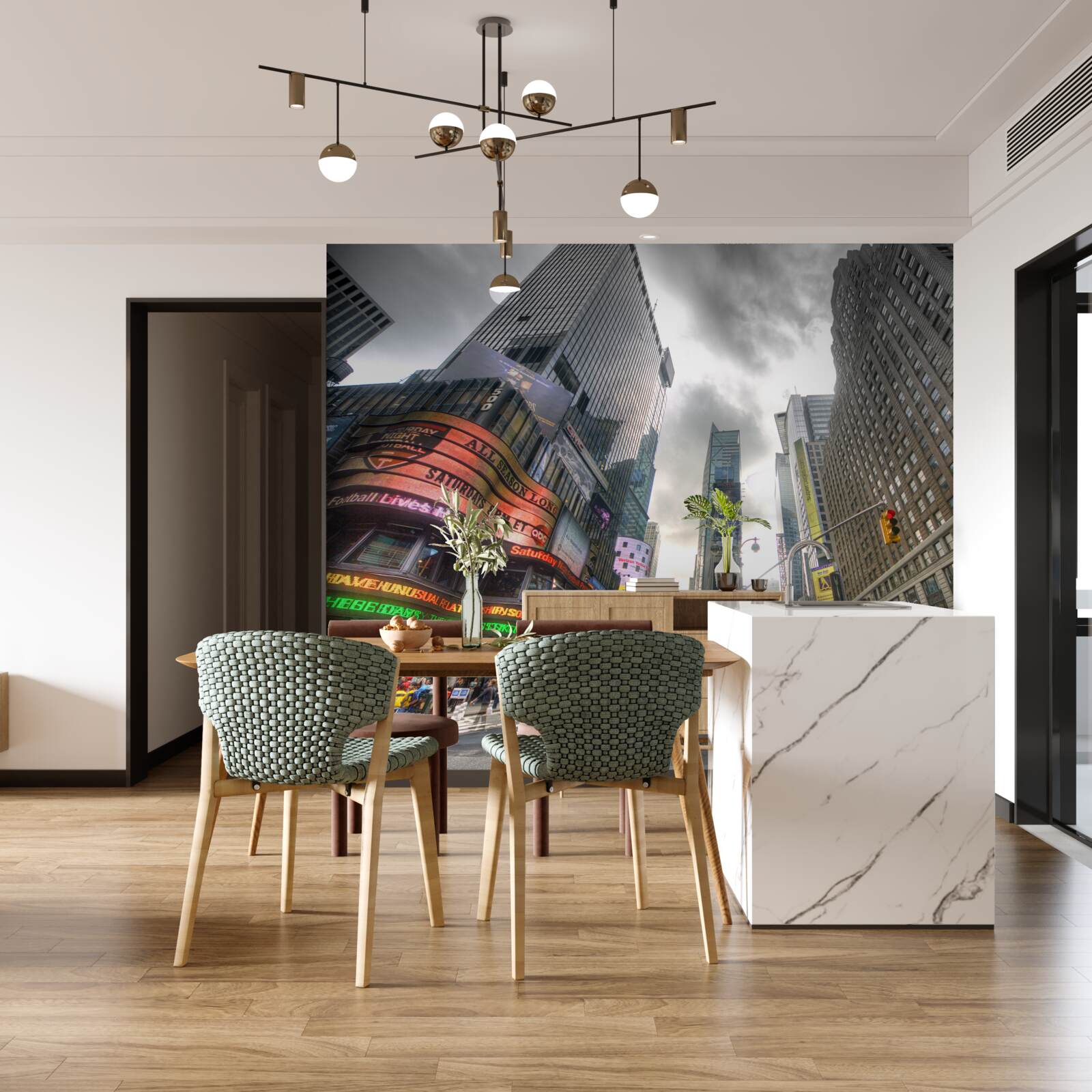 Fototapet orașul în ajunul furtunii