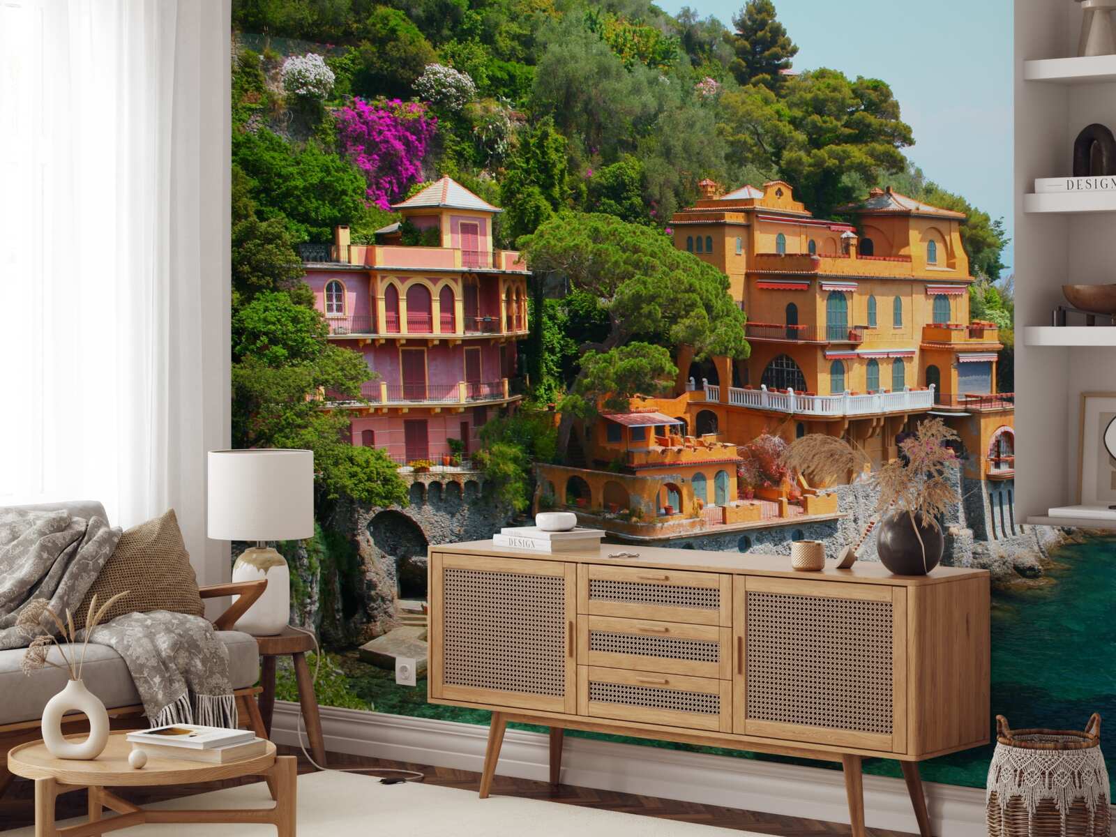 Fototapet reședințe tropicale pe malul apei