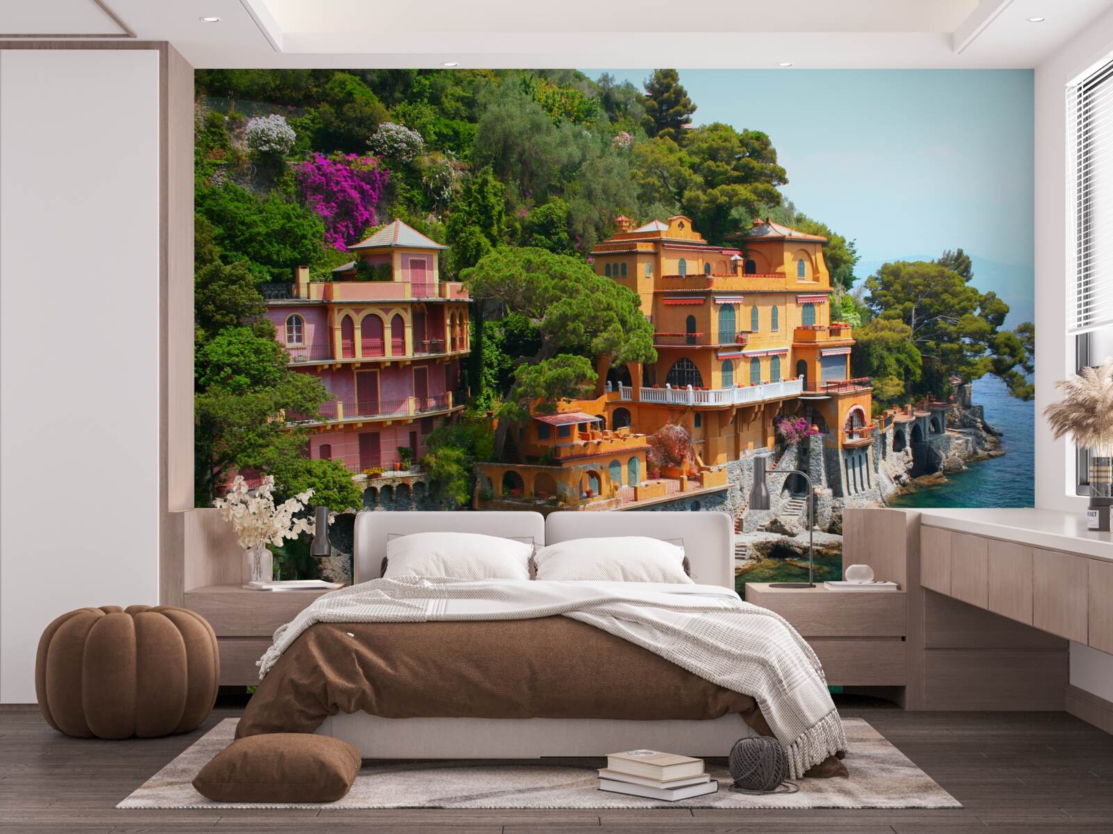 Fototapet reședințe tropicale pe malul apei