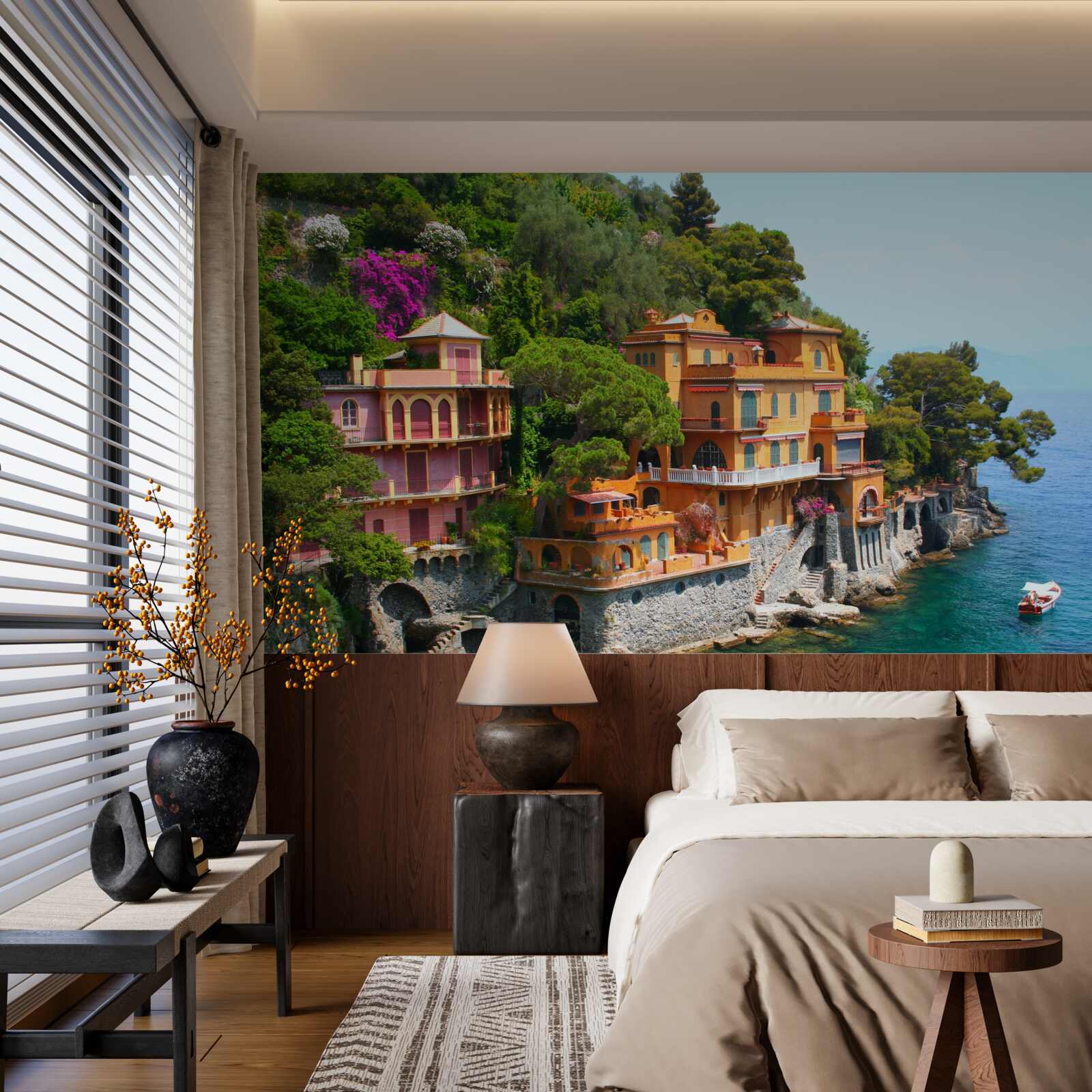 Fototapet reședințe tropicale pe malul apei