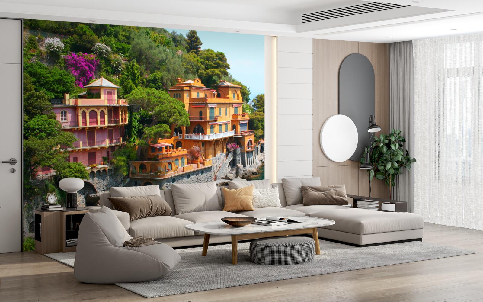 Fototapet reședințe tropicale pe malul apei