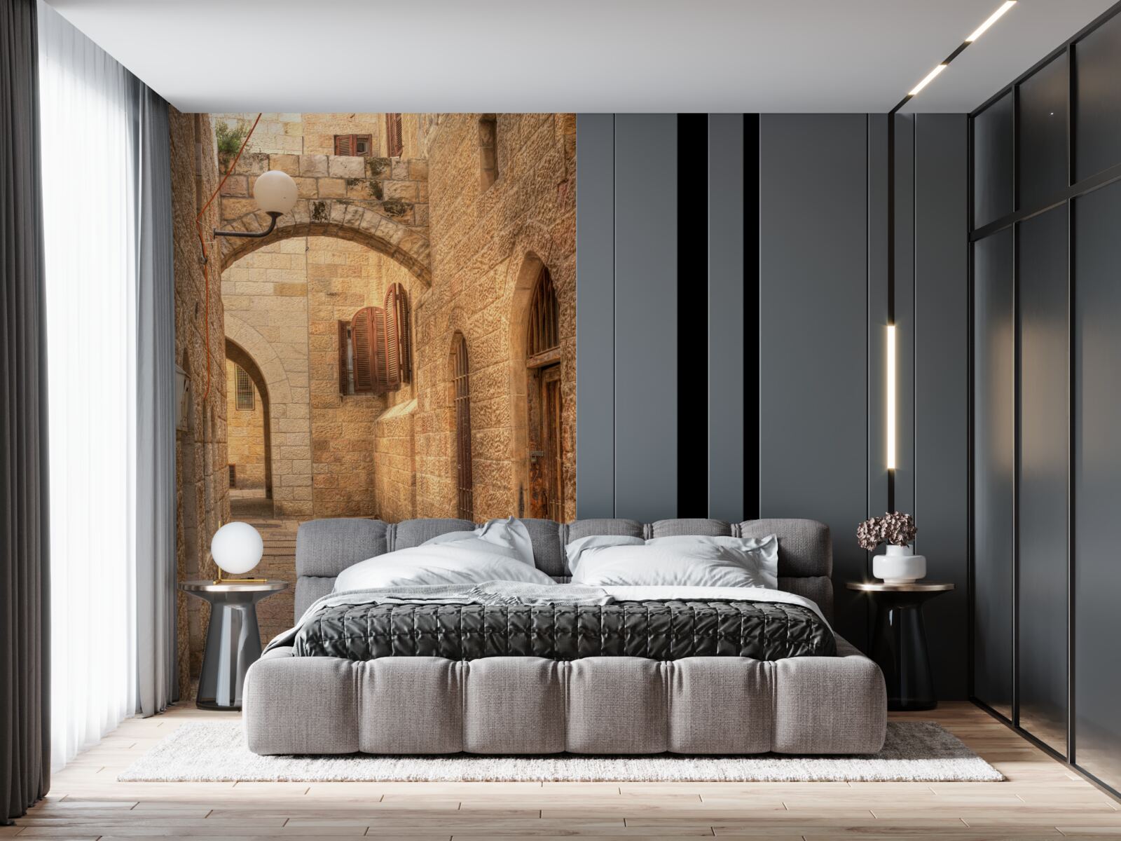 Fototapet arc de piatră în partea istorică a orașului