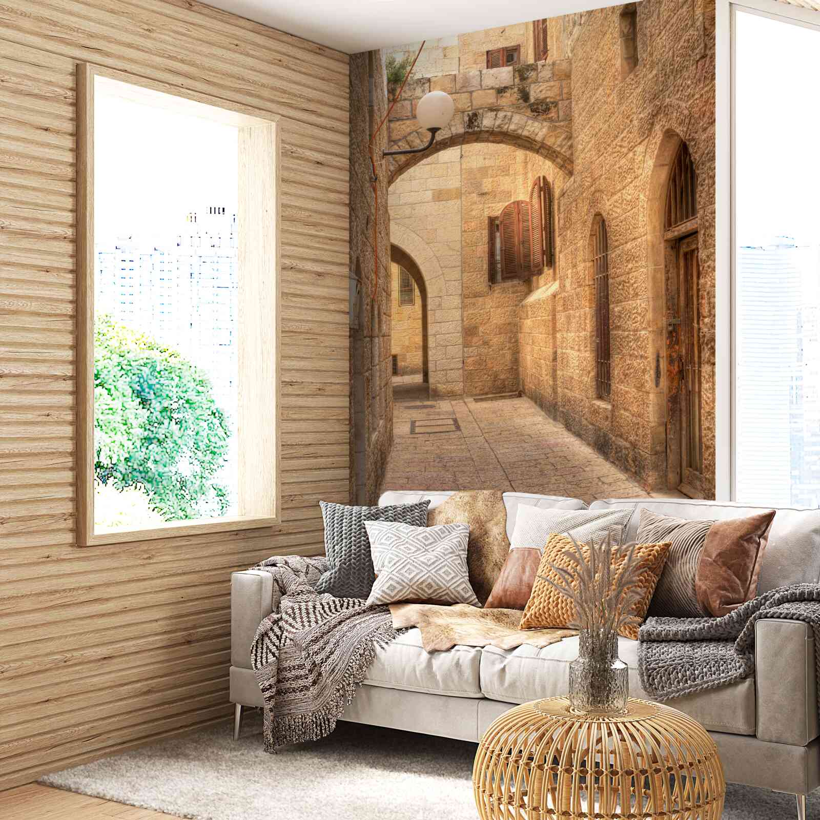 Fototapet arc de piatră în partea istorică a orașului