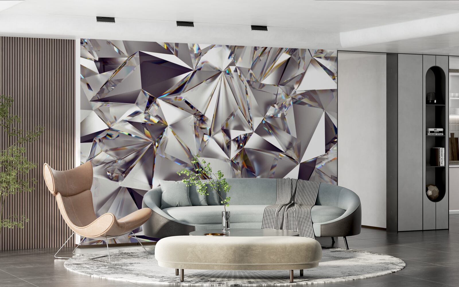 Fototapet abstractizare folosind forme geometrice