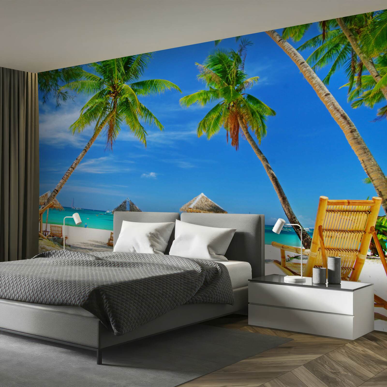 Fototapet o bucată liniștită de paradis lângă țărm