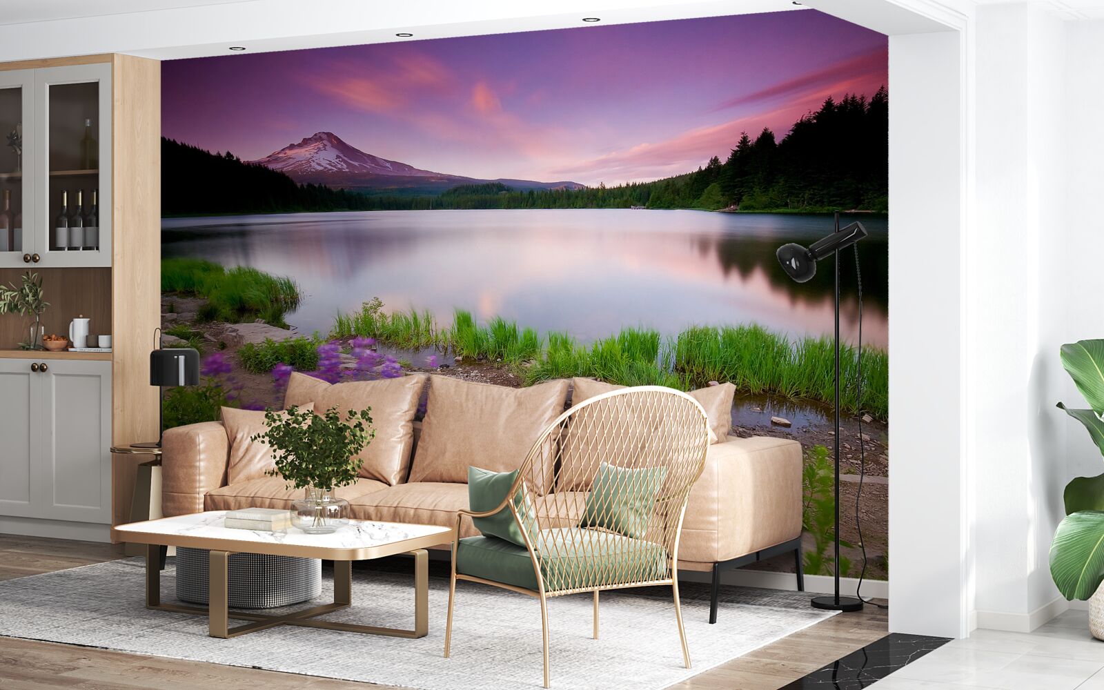 Fototapet prospețimea serii în Alpi