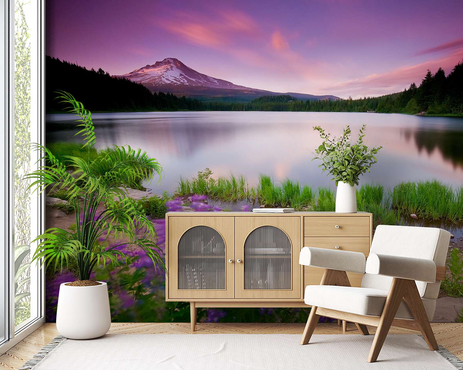 Fototapet prospețimea serii în Alpi