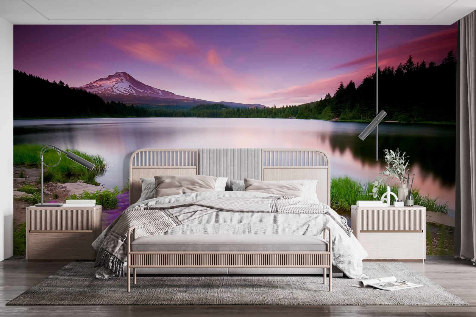 Fototapet prospețimea serii în Alpi