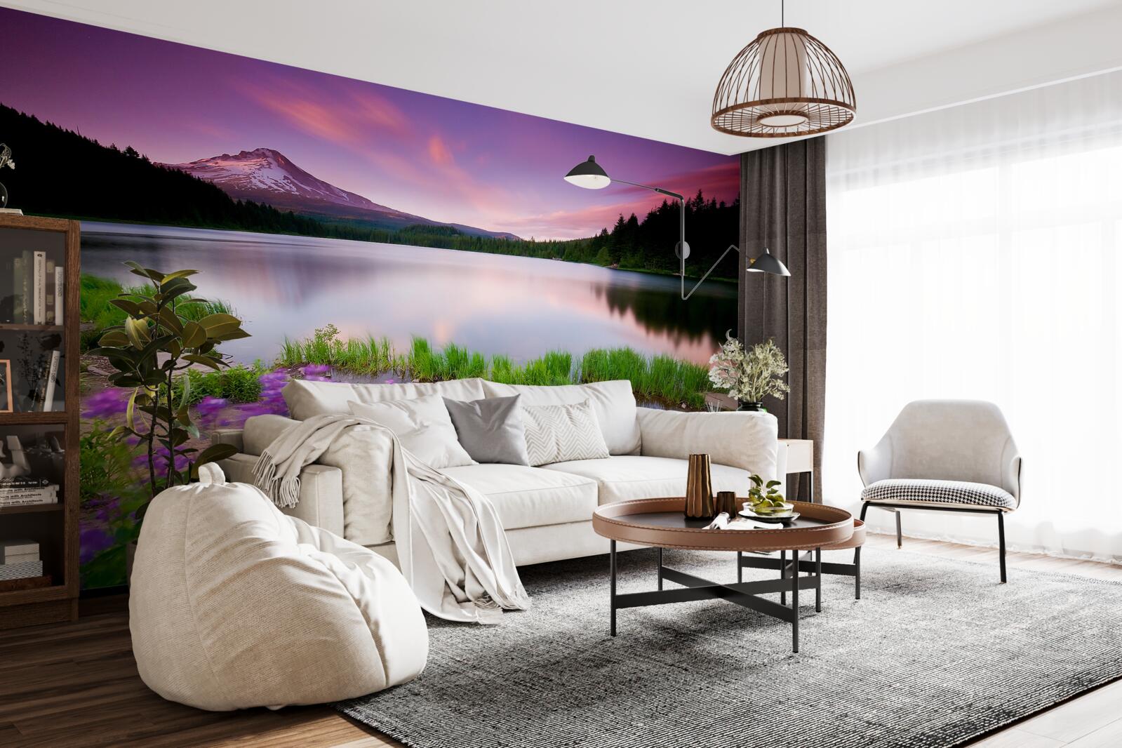 Fototapet prospețimea serii în Alpi