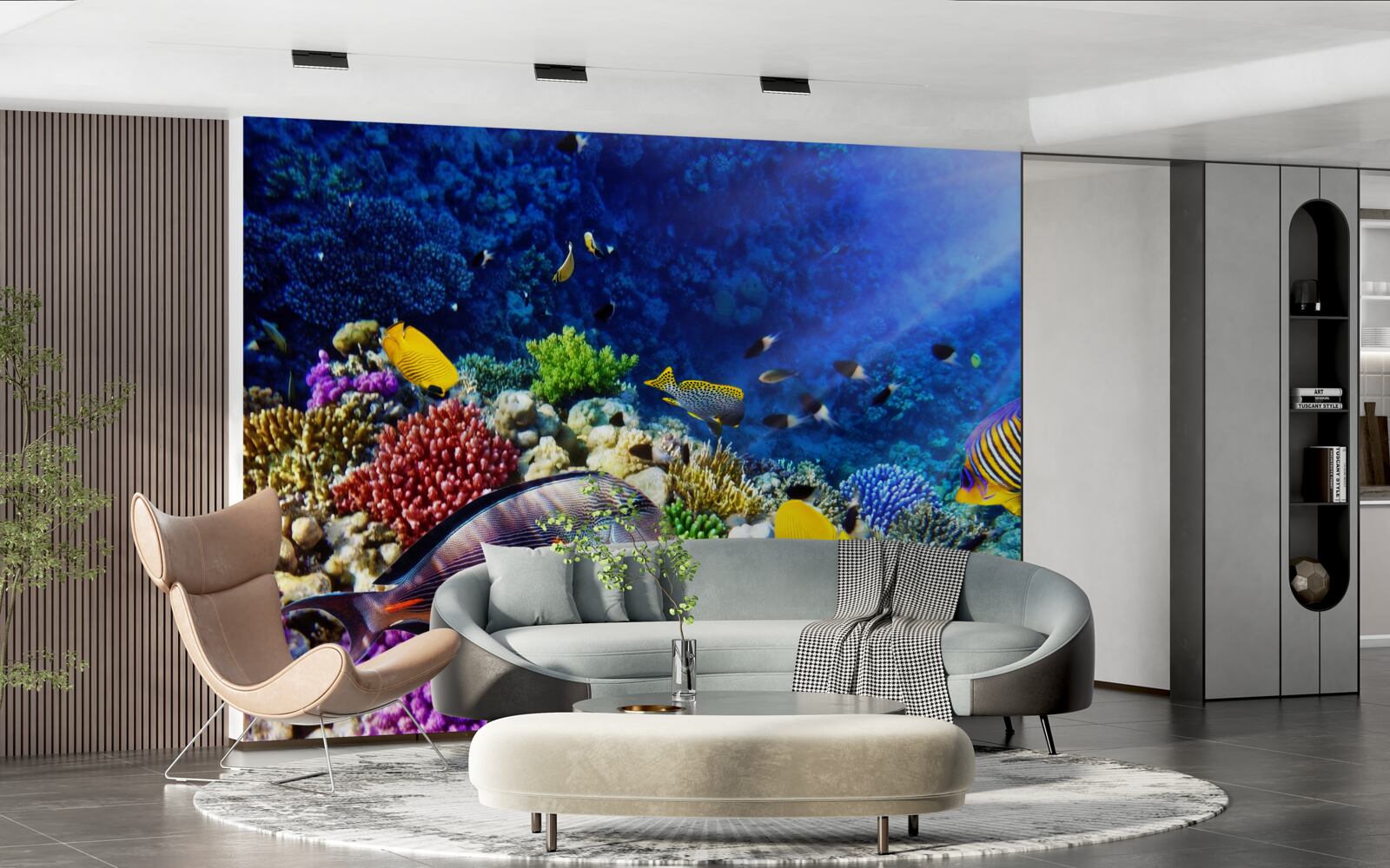 Fototapet creaturi marine sub soare