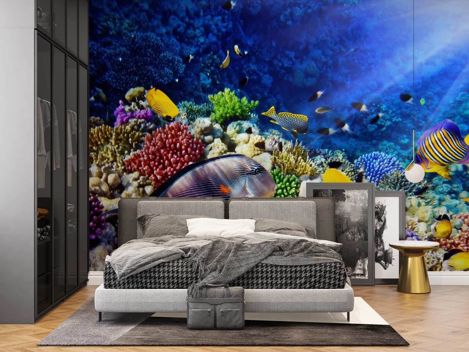 Fototapet creaturi marine sub soare