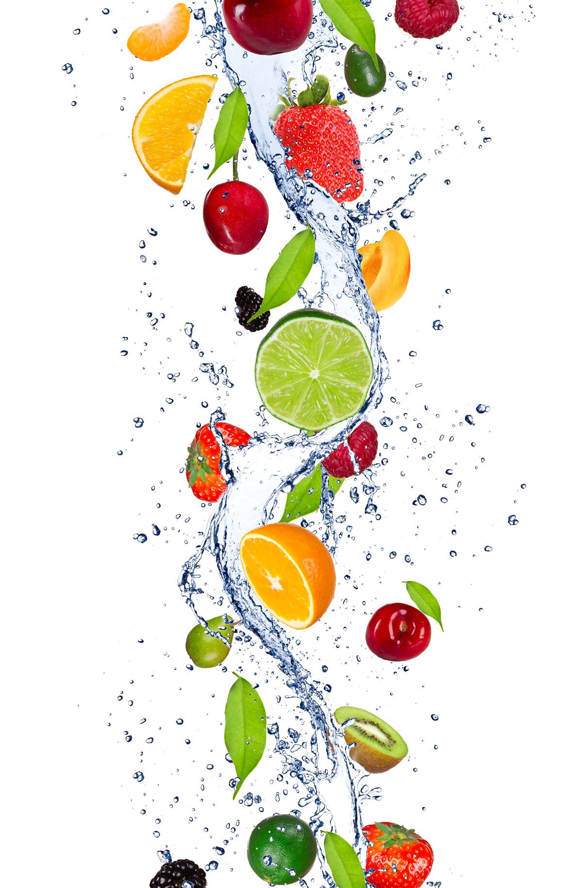 Fototapet apă și băuturi din fructe