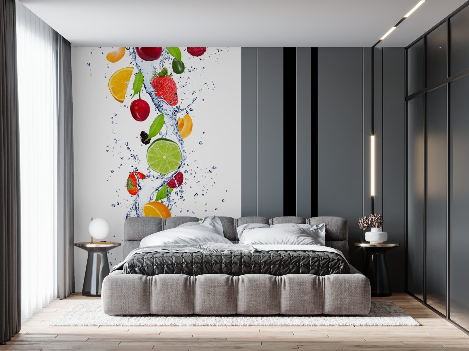 Fototapet apă și băuturi din fructe