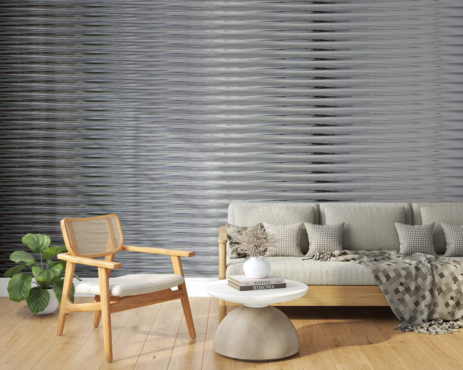 Fototapet gradient de dungi orizontale