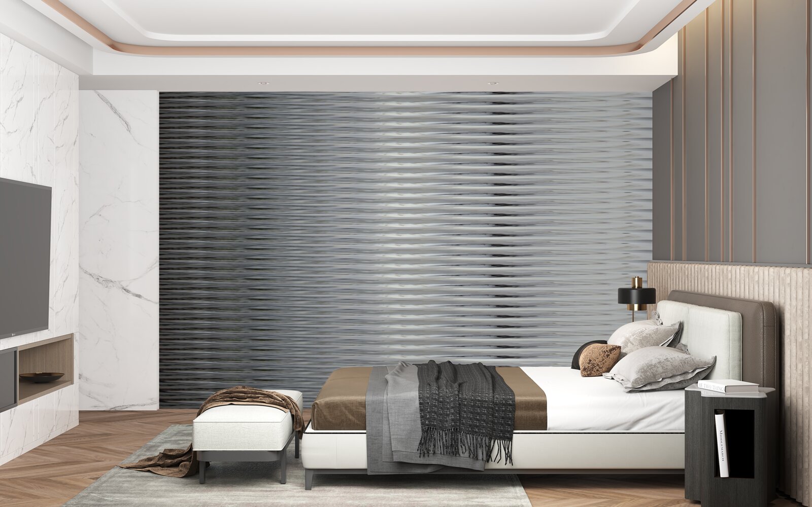 Fototapet gradient de dungi orizontale