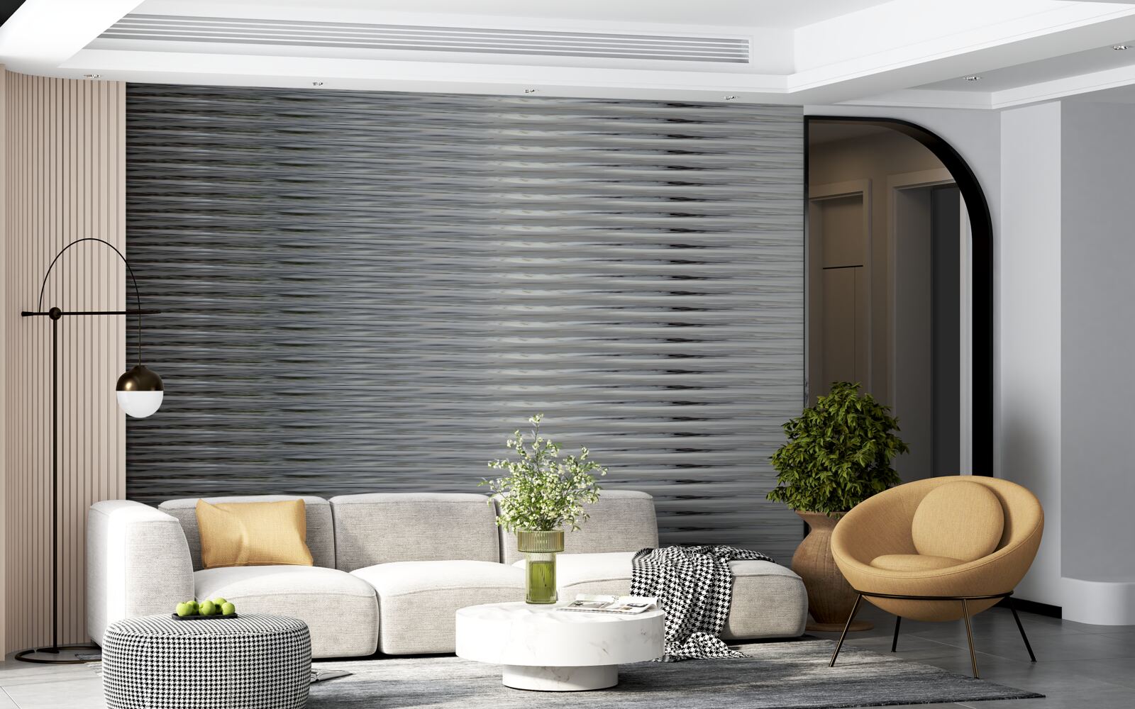 Fototapet gradient de dungi orizontale