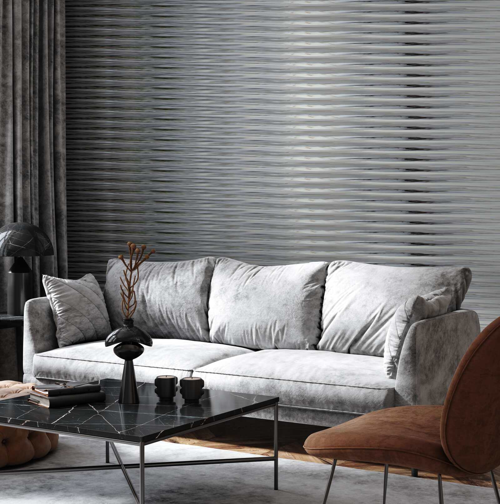 Fototapet gradient de dungi orizontale