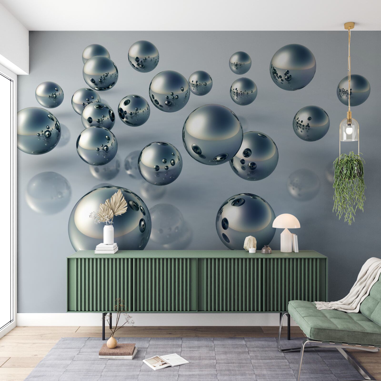 Fototapet gloanțele zburătoare sunt vizibile în reflexie