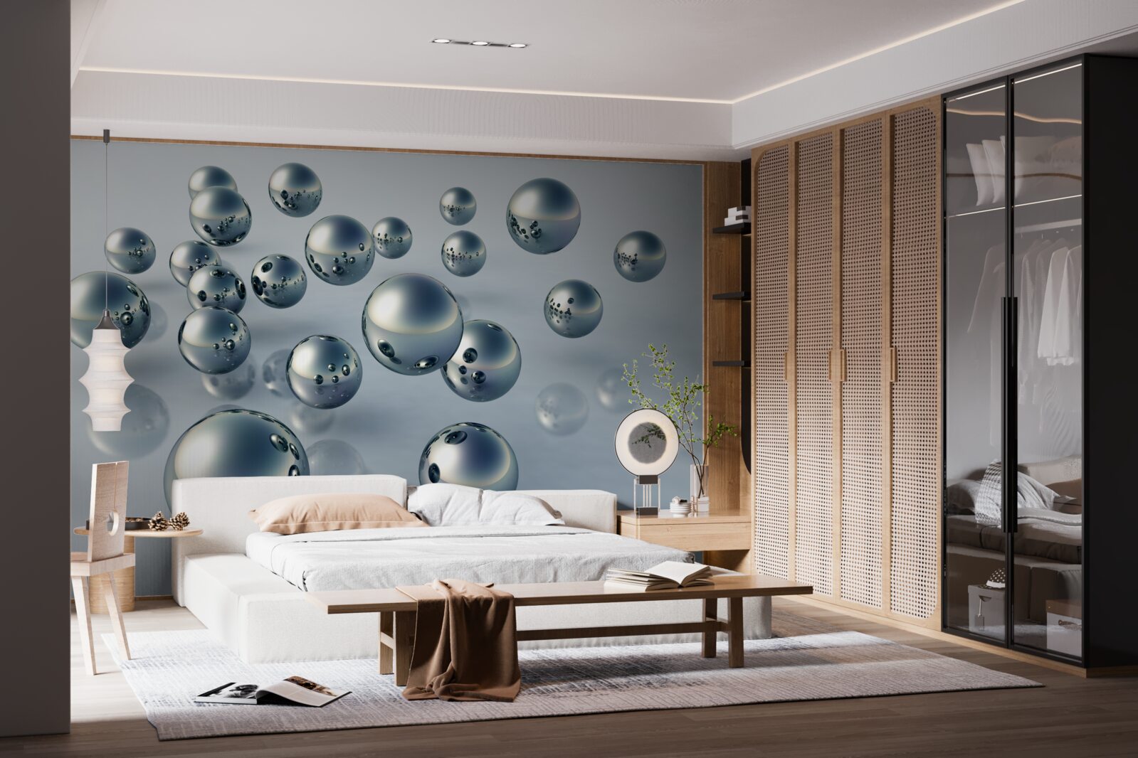 Fototapet gloanțele zburătoare sunt vizibile în reflexie