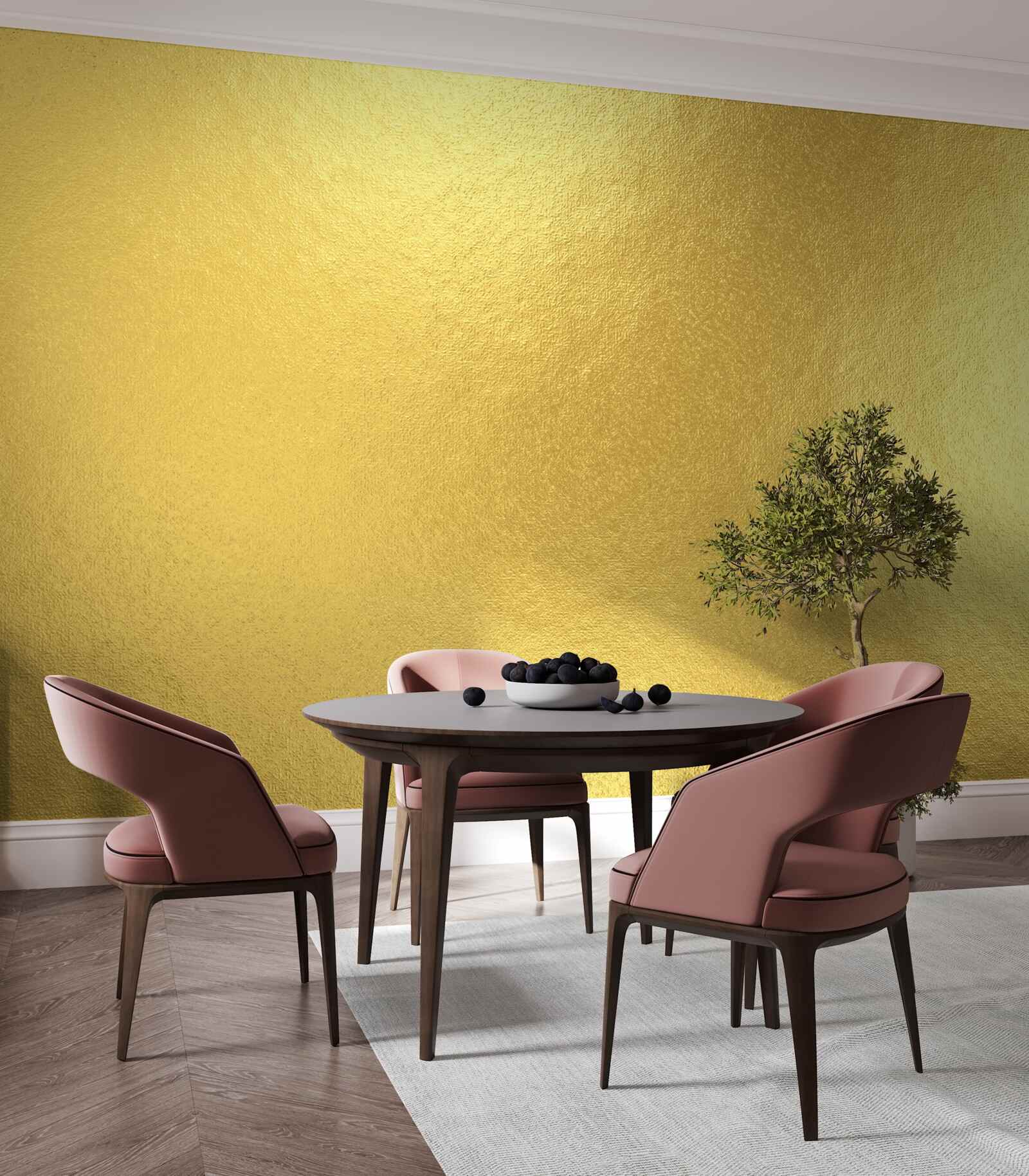 Fototapet soarele prin fereastră când plouă