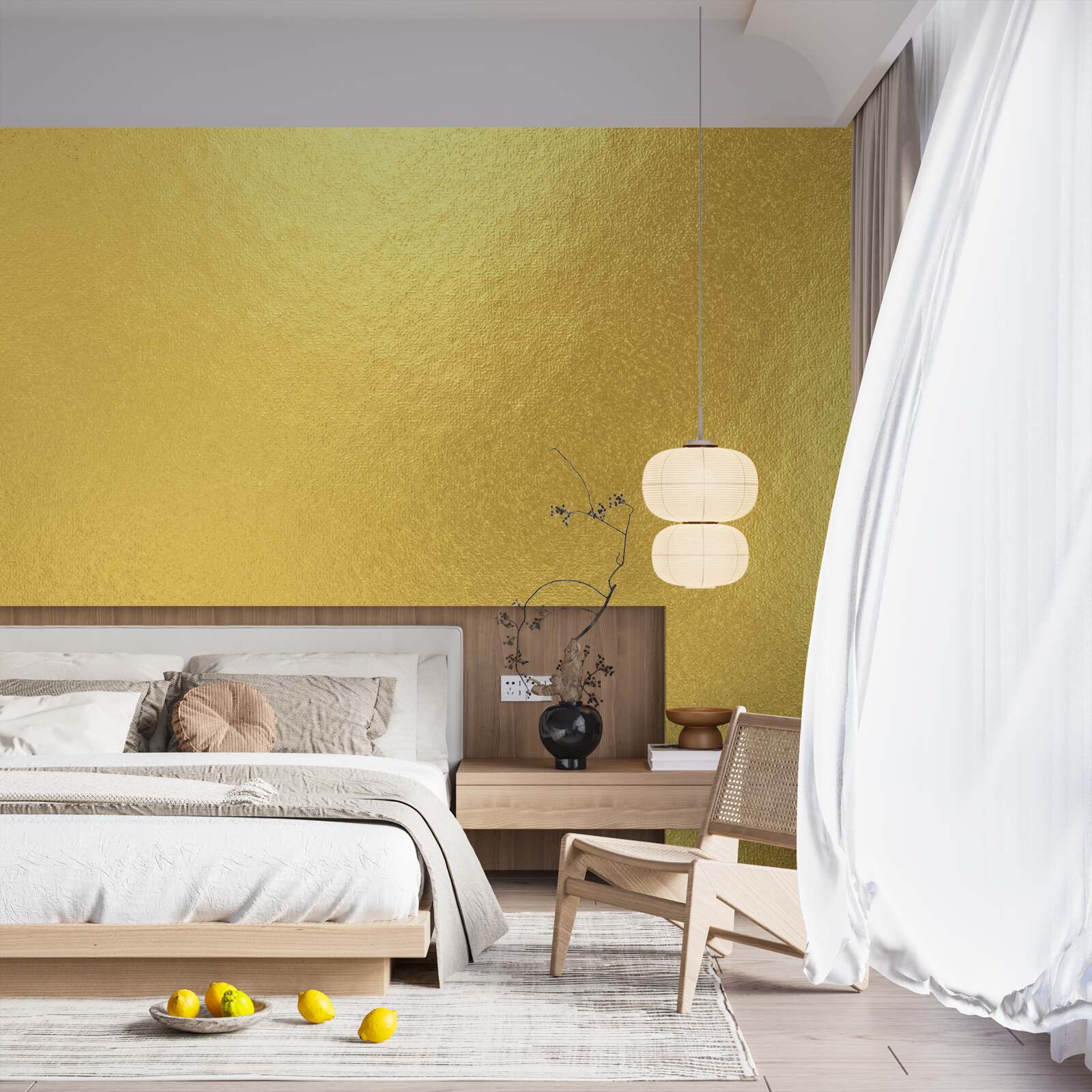 Fototapet soarele prin fereastră când plouă