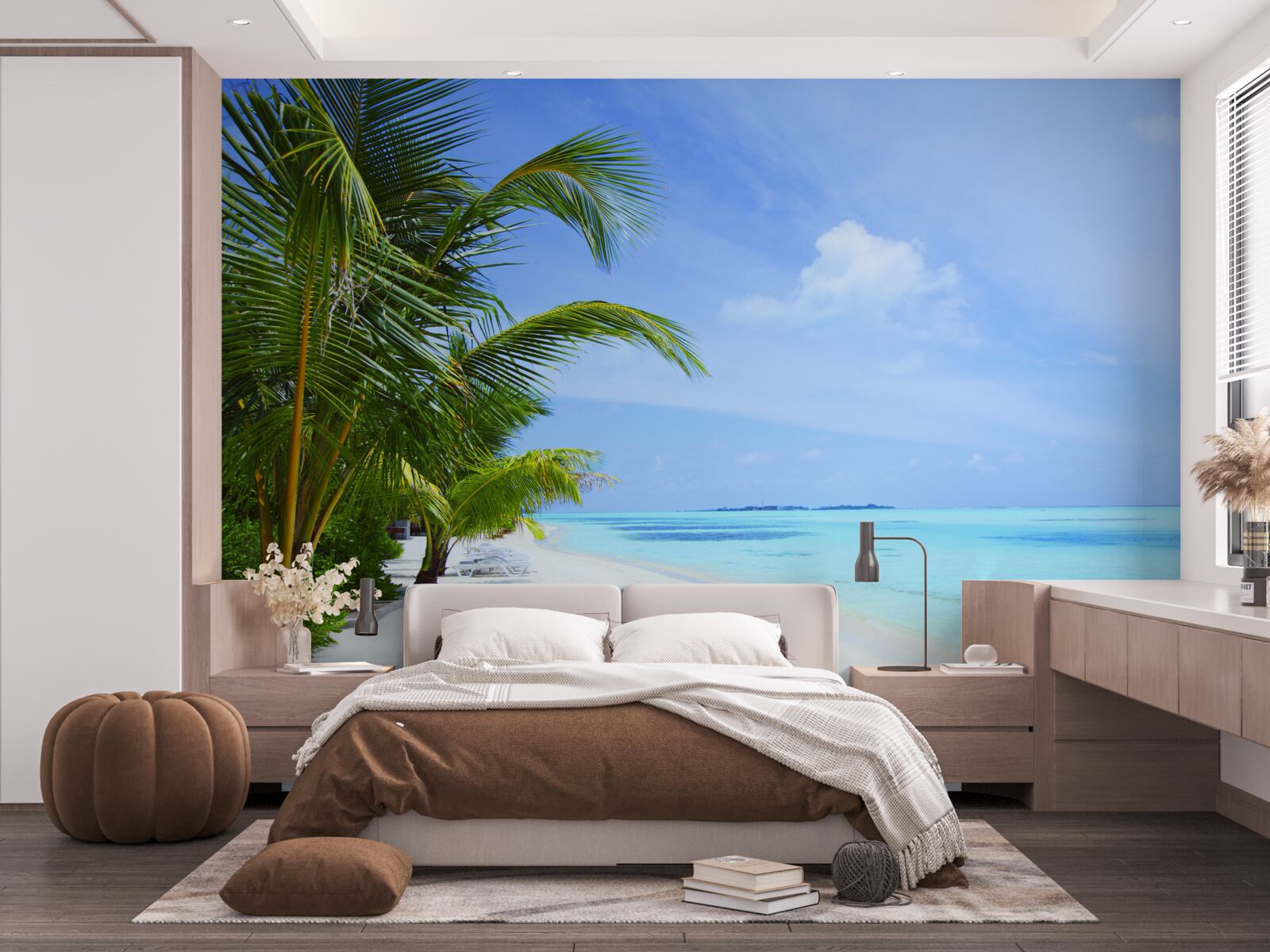 Fototapet apele turcoaz din largul coastelor tropicale