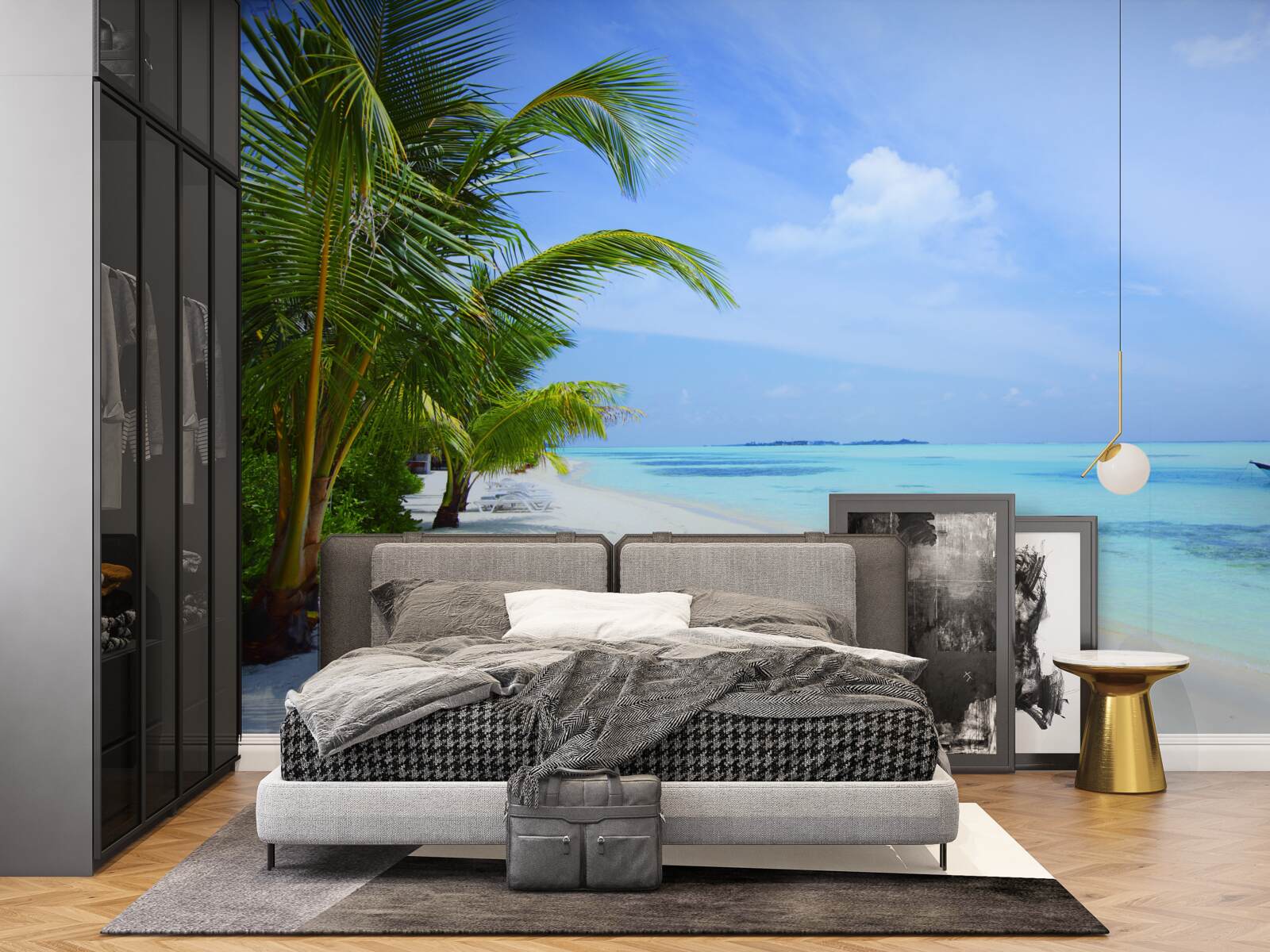 Fototapet apele turcoaz din largul coastelor tropicale