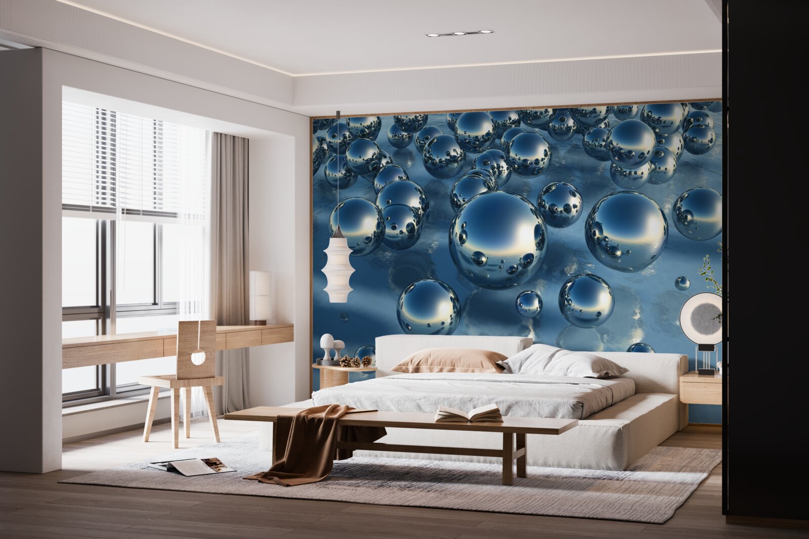 Fototapet abstractizarea picăturilor mari de ploaie