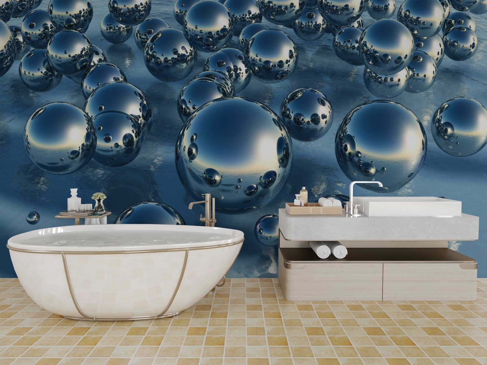 Fototapet abstractizarea picăturilor mari de ploaie