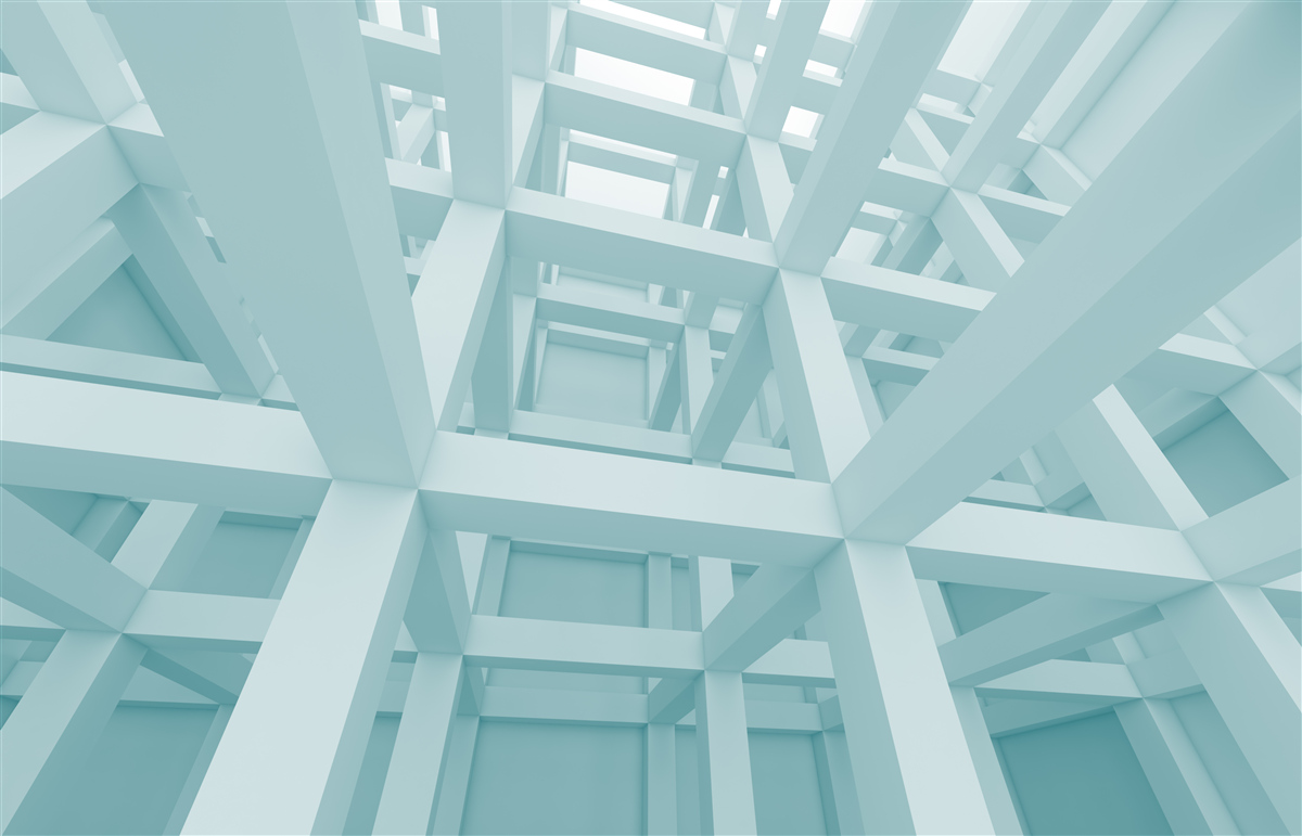 Fototapet forme metalice abstracte