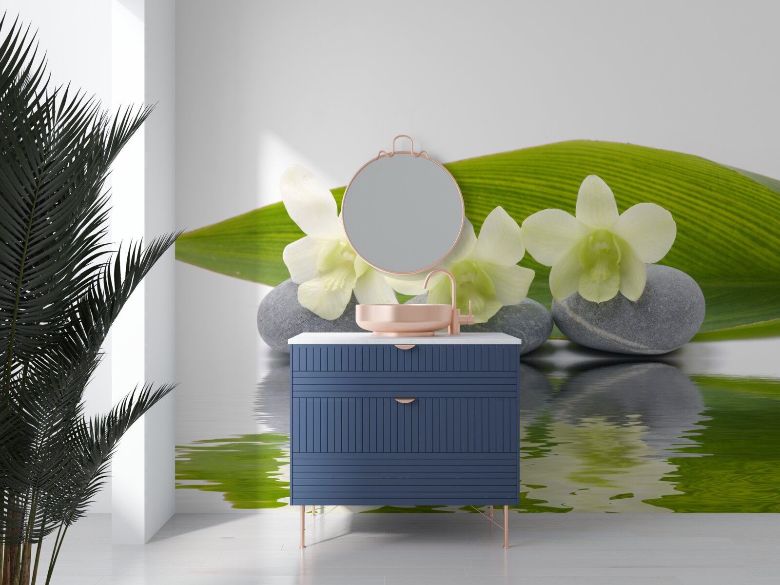 Fototapet linie pe suprafața apei