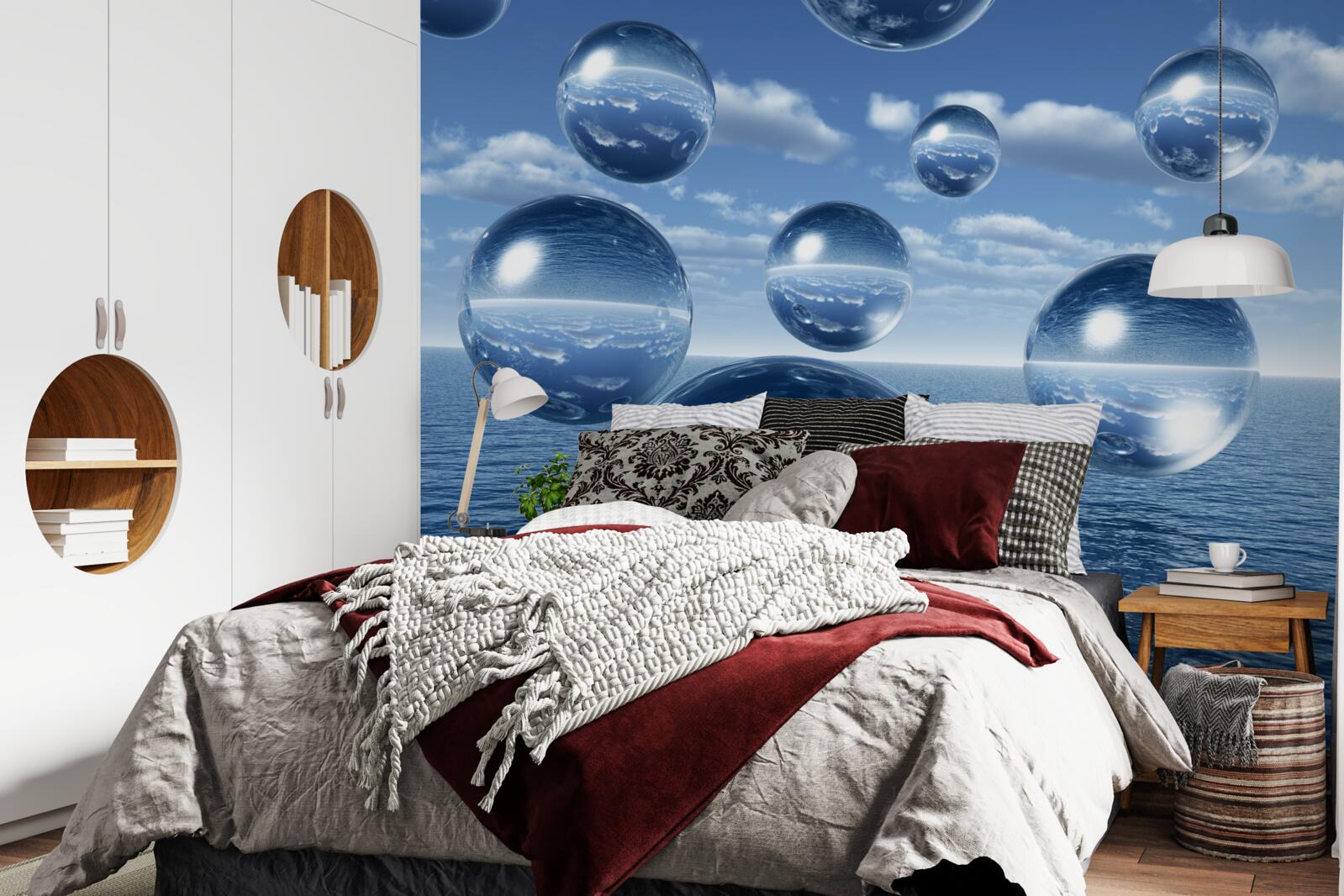 Fototapet picăturile de apă curg în mare