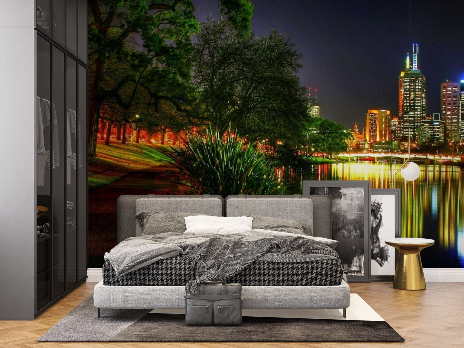 Fototapet terasament abandonat în seara