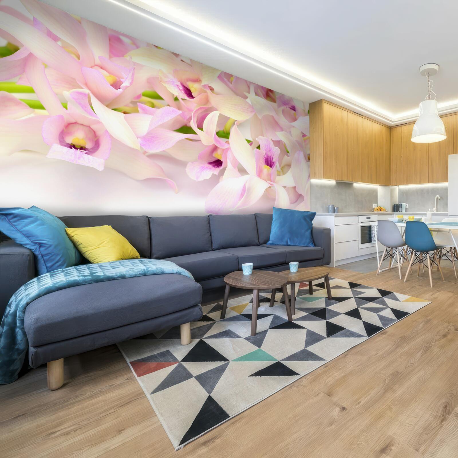 Fototapet muguri de flori roz delicat